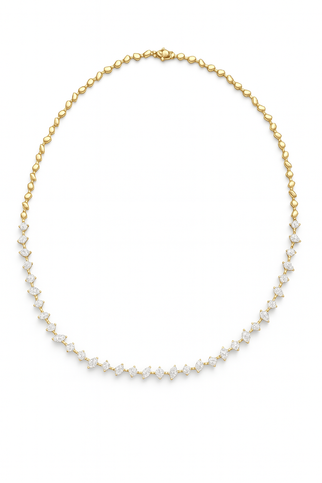 Multiple Shape Full Cut Necklace