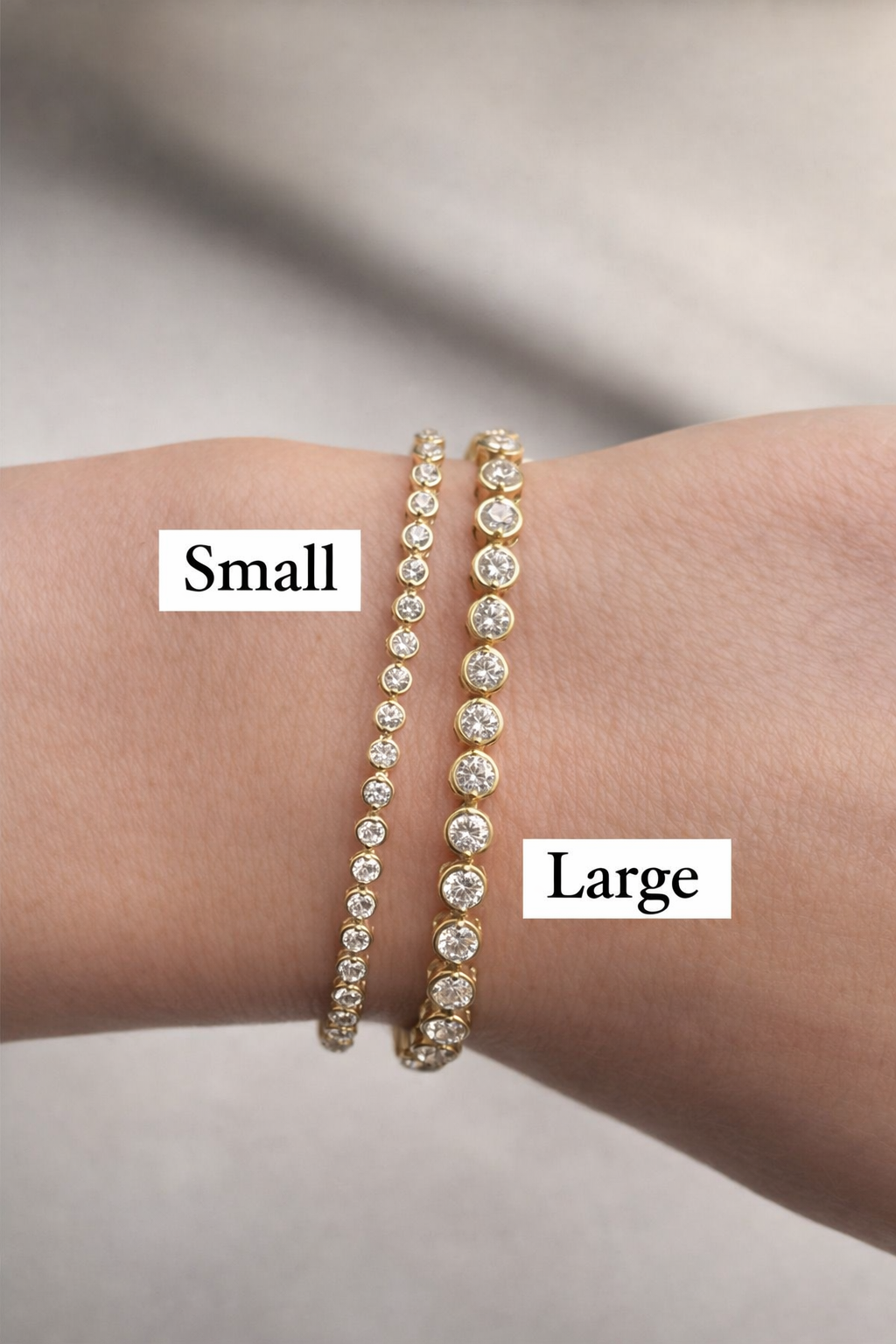 Floating Diamond Bezel Bracelet
