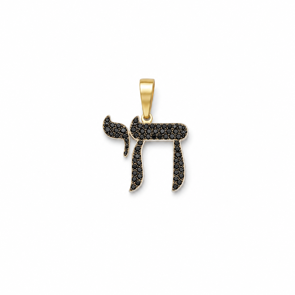 The Medium Black Diamond Mamaleh L’chaim Charm