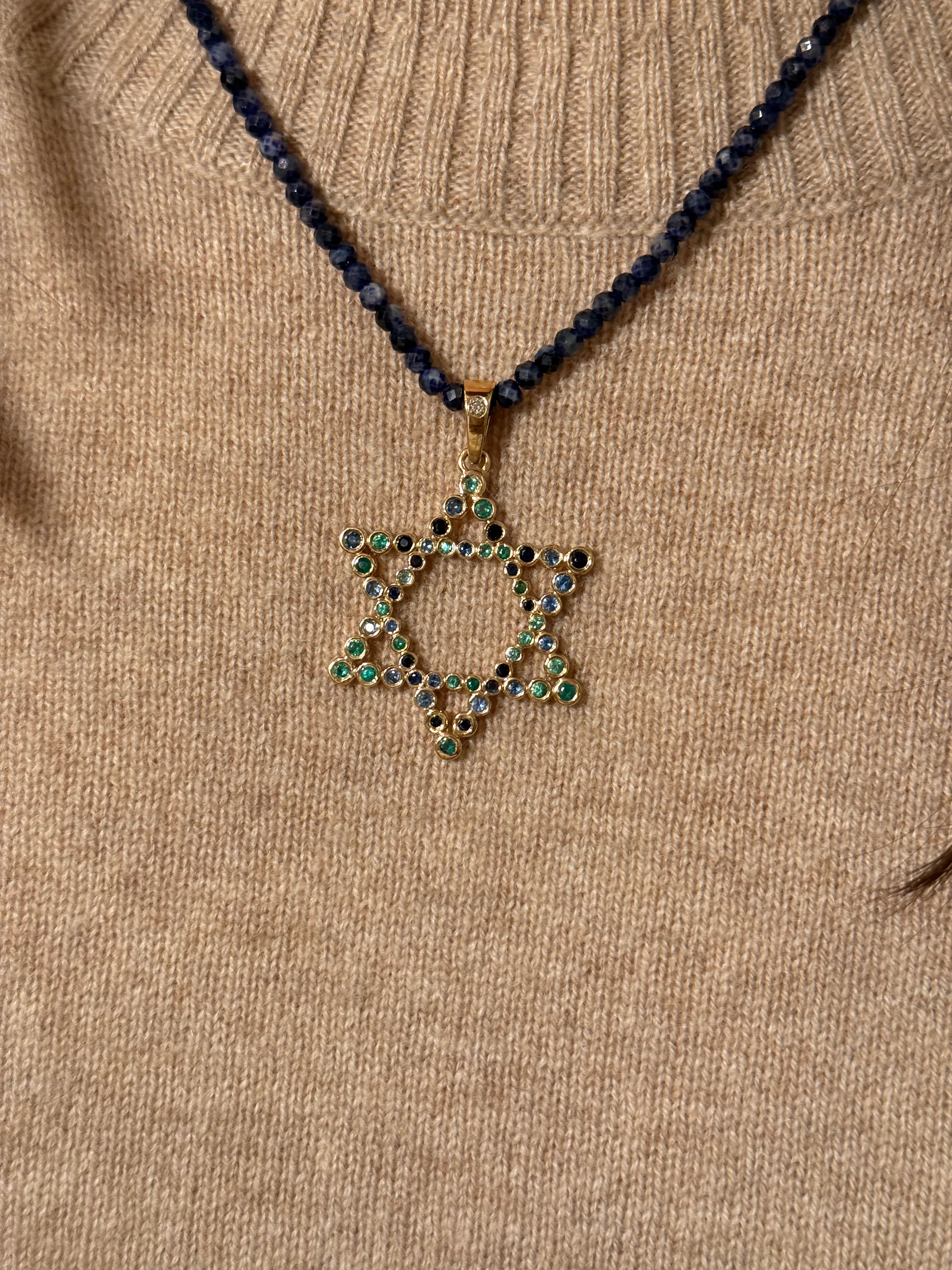 The Shoshanna Mazel Charm in Sea Rainbow