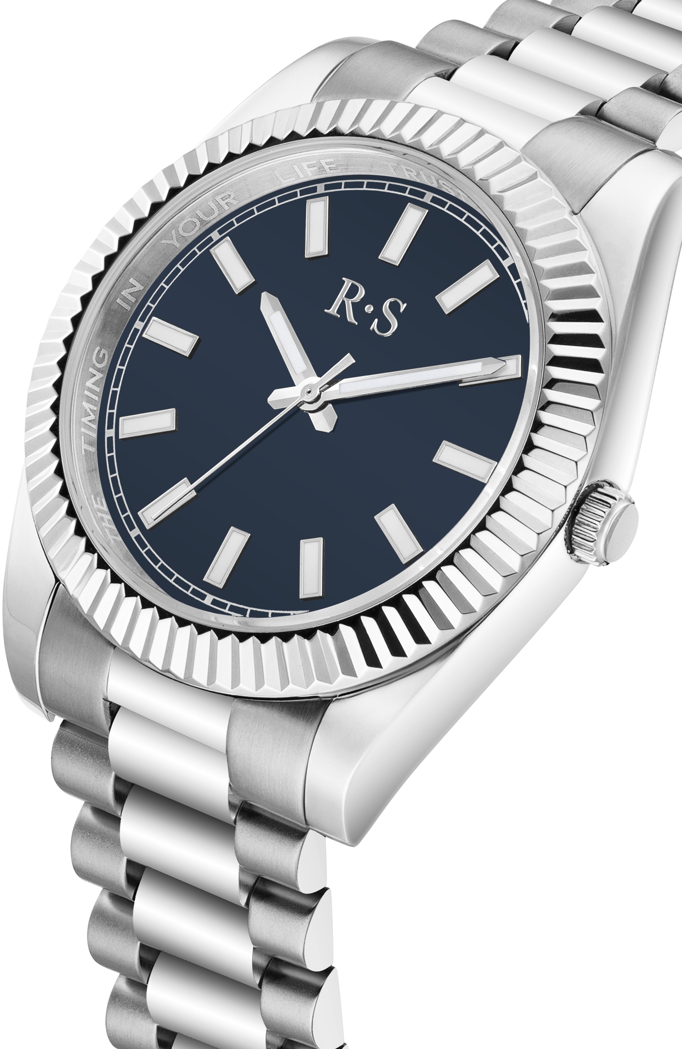 The Monaco Midnight Blue Jumbo Watch