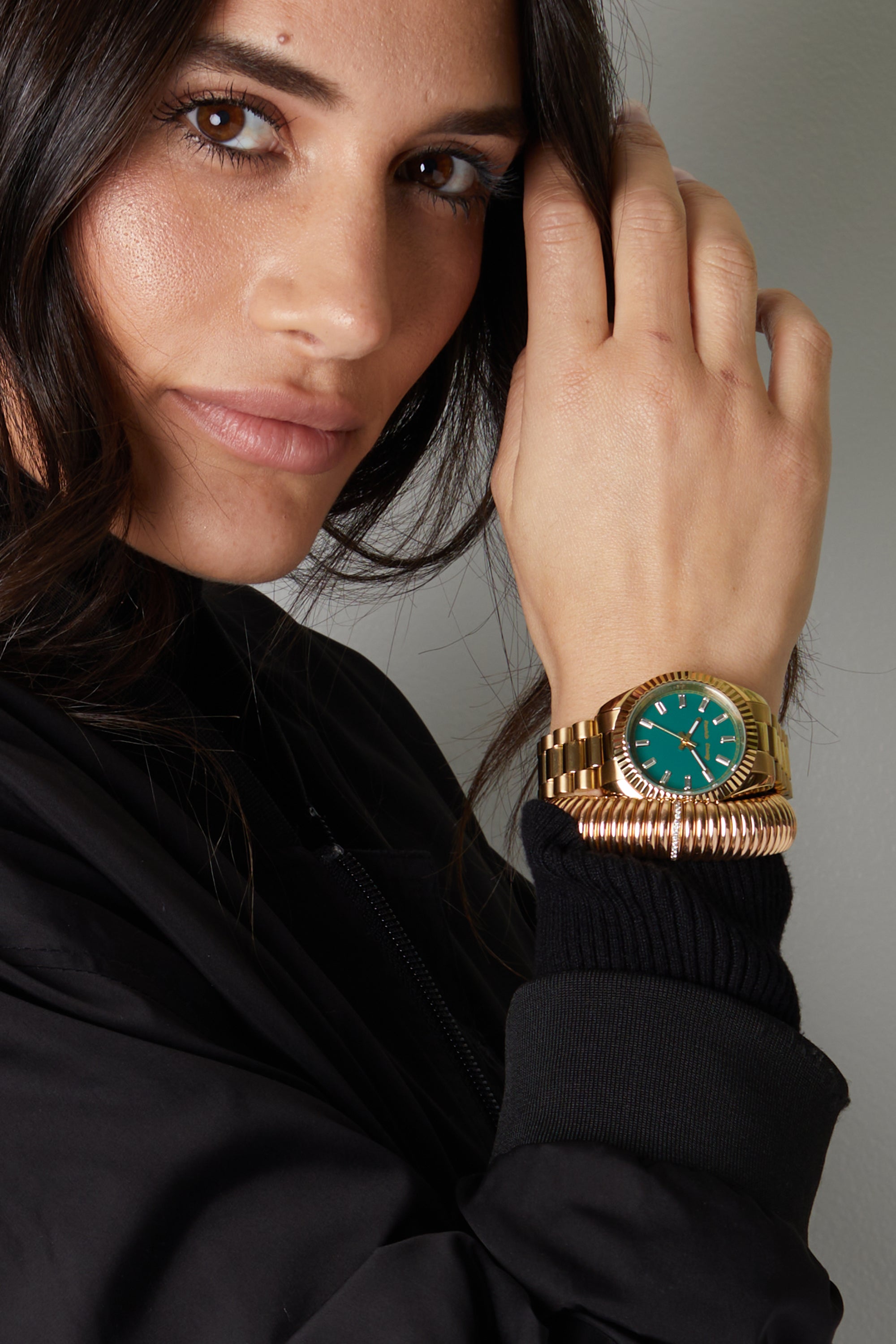 A Night in Malibu Polo Green Watch