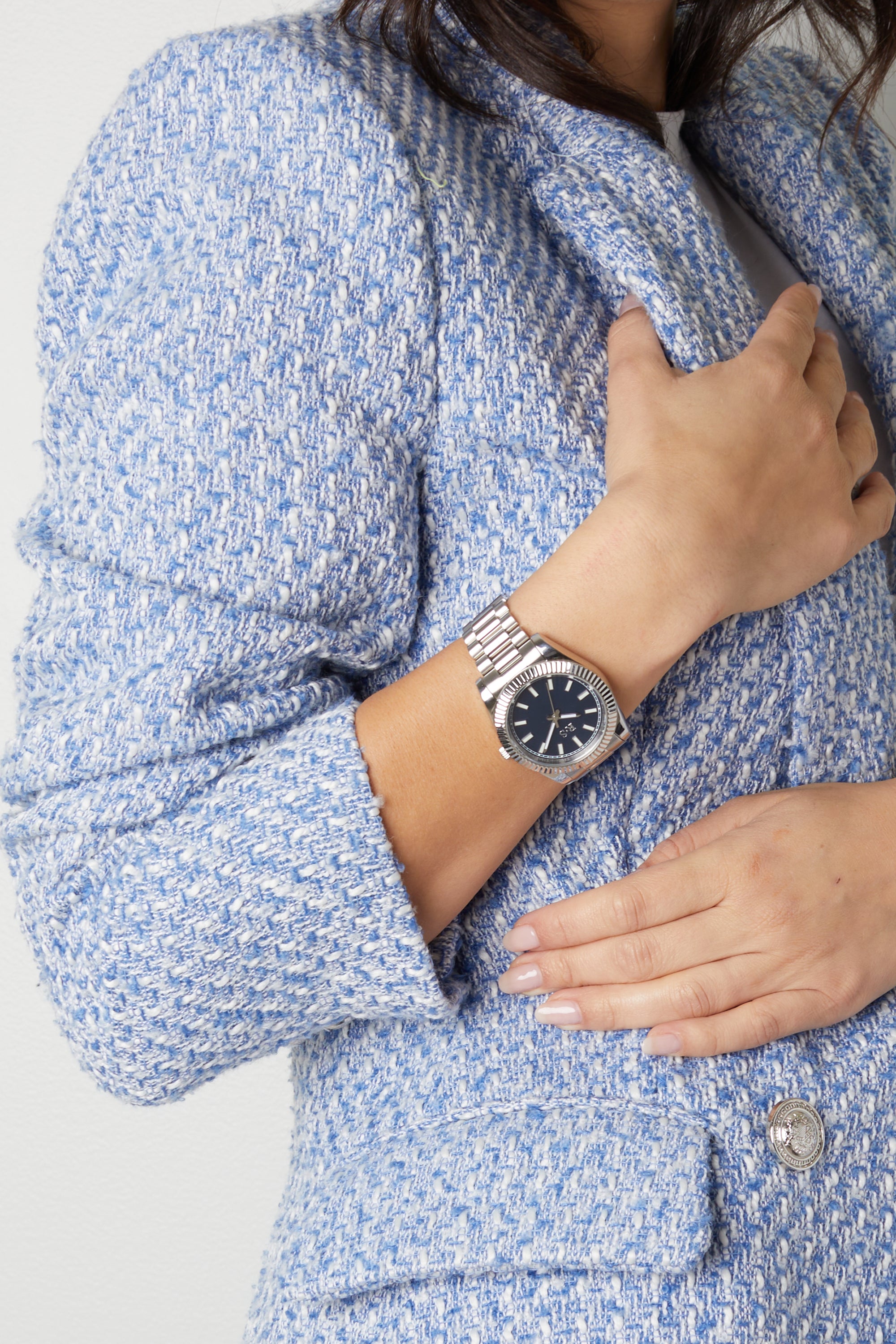 The Monaco Midnight Blue Jumbo Watch