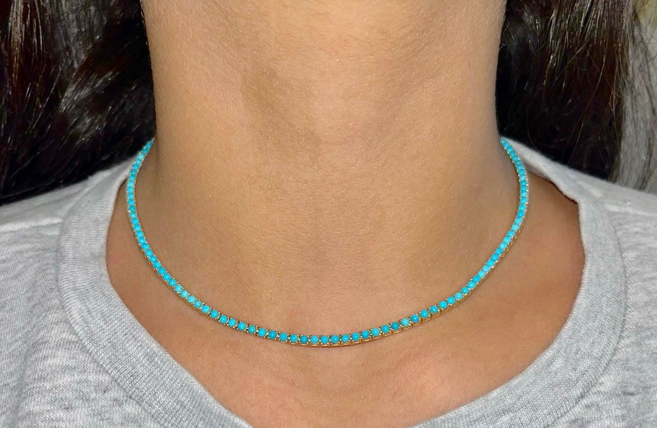 Turquoise Tennis Choker