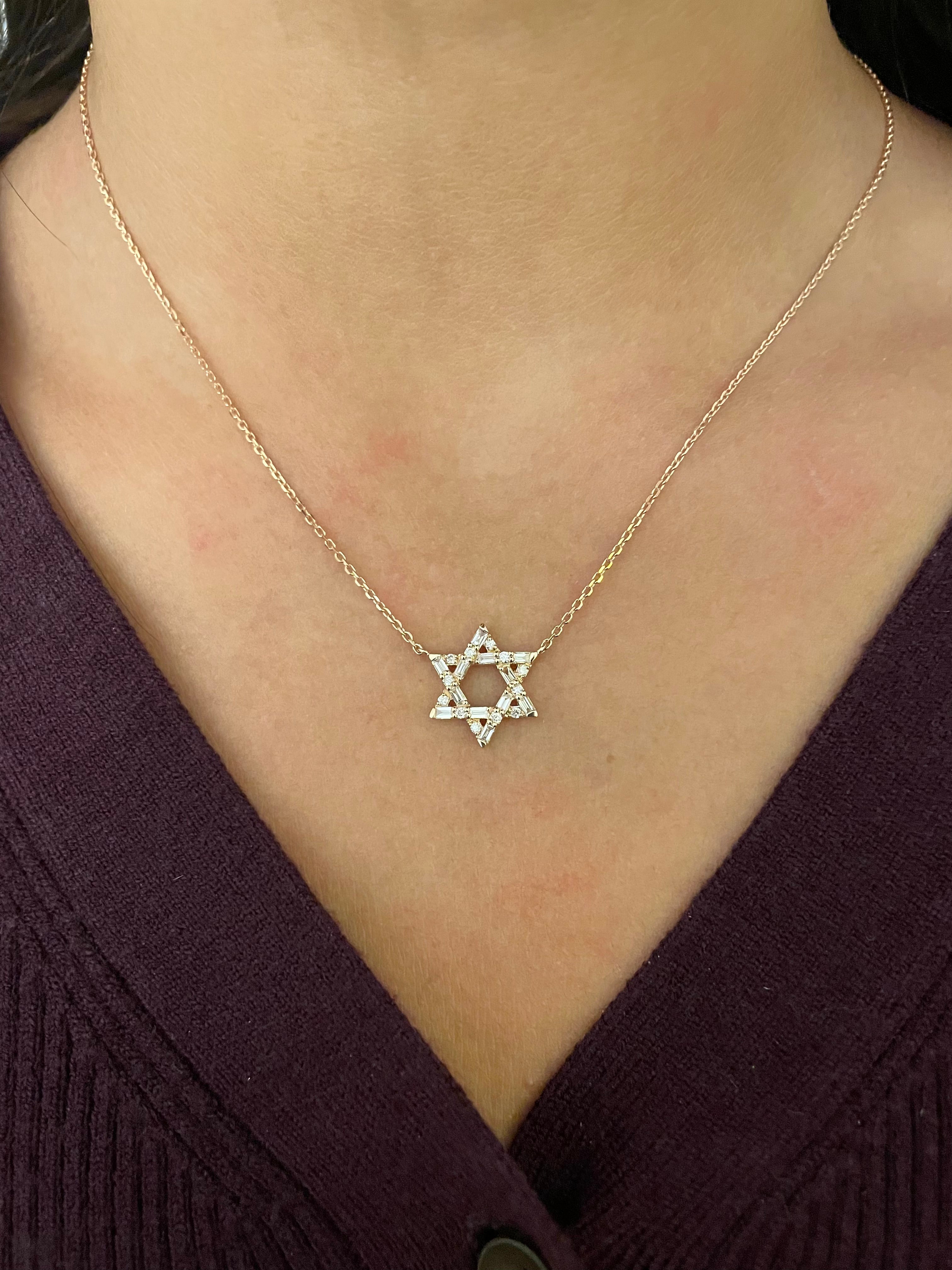 The Mazel Baguette Necklace