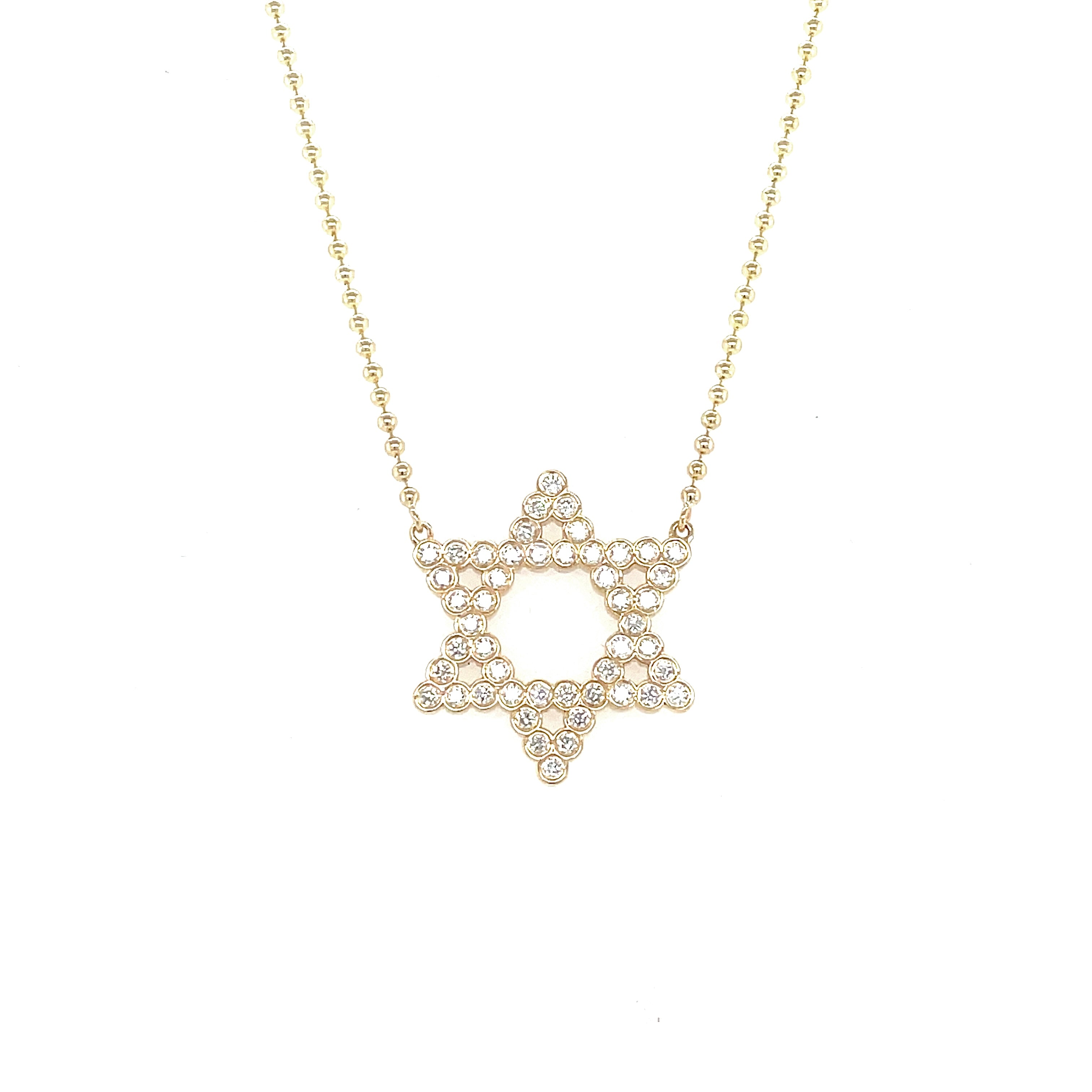 The Bezeled Mazel Necklace