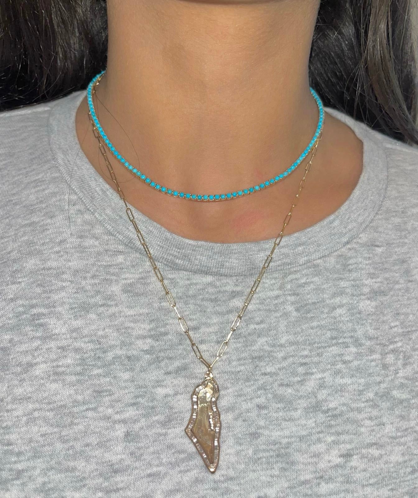 Turquoise Tennis Choker