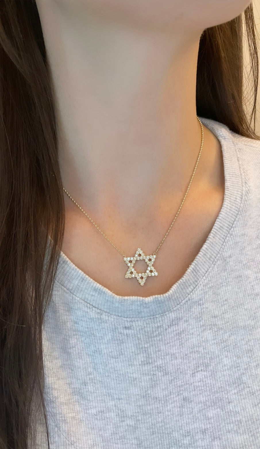 The Bezeled Mazel Necklace