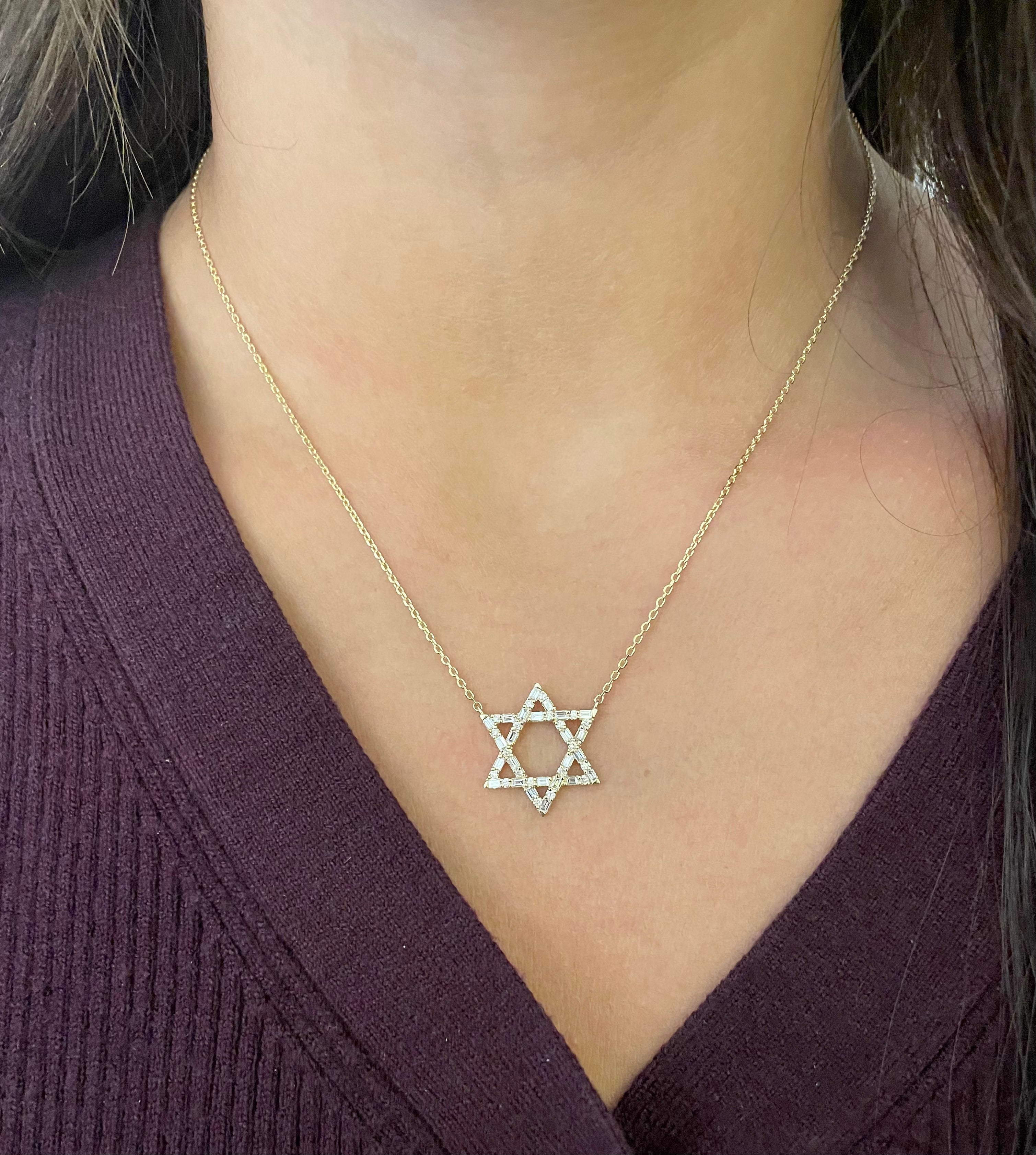 The Mazel Baguette Necklace