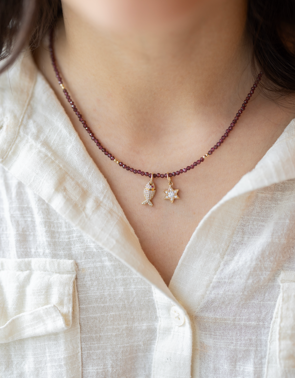 Build Your Own Mini Charm Necklace Gemstone Chain