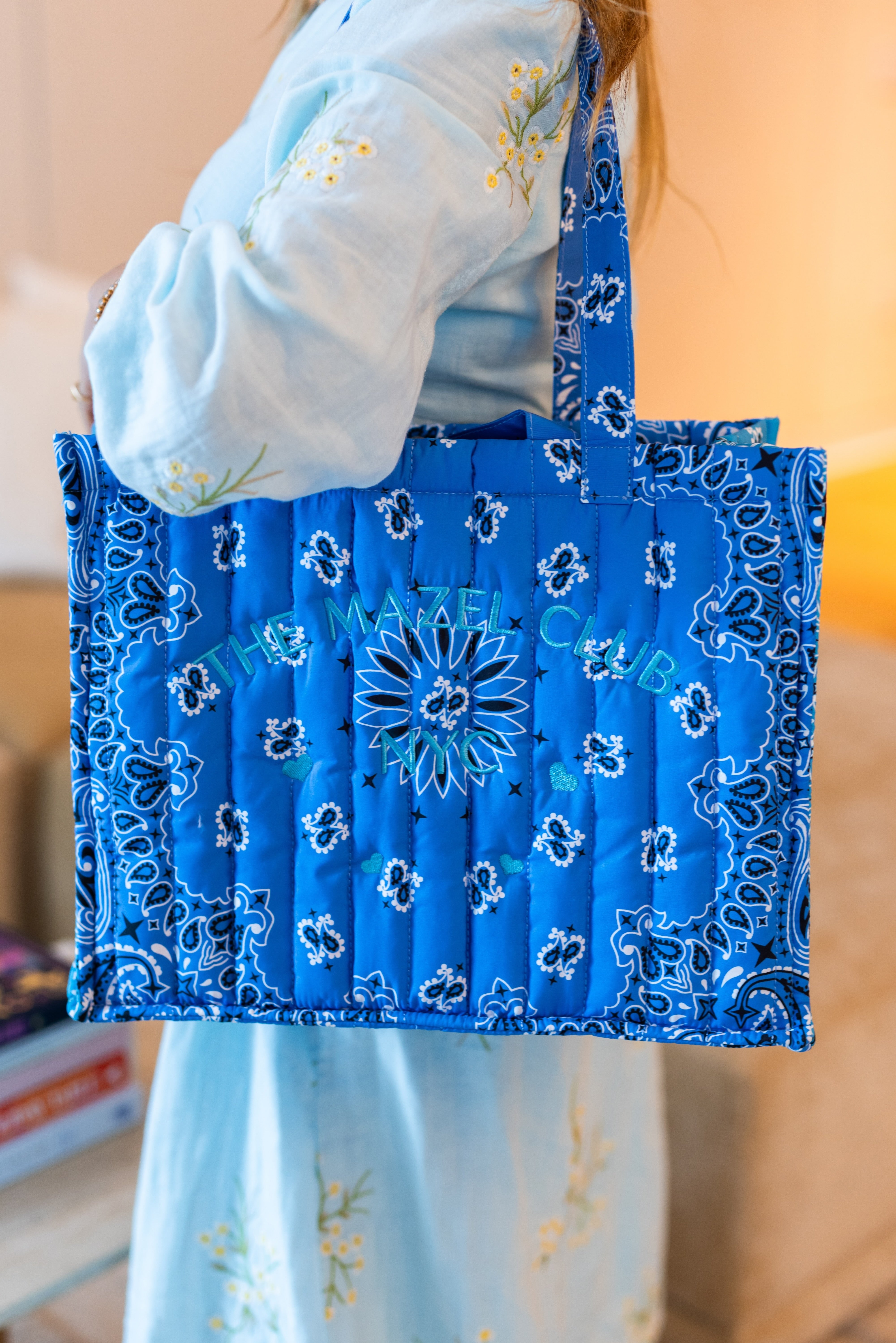 The Mazel Club Shlep Bag Ocean Blues