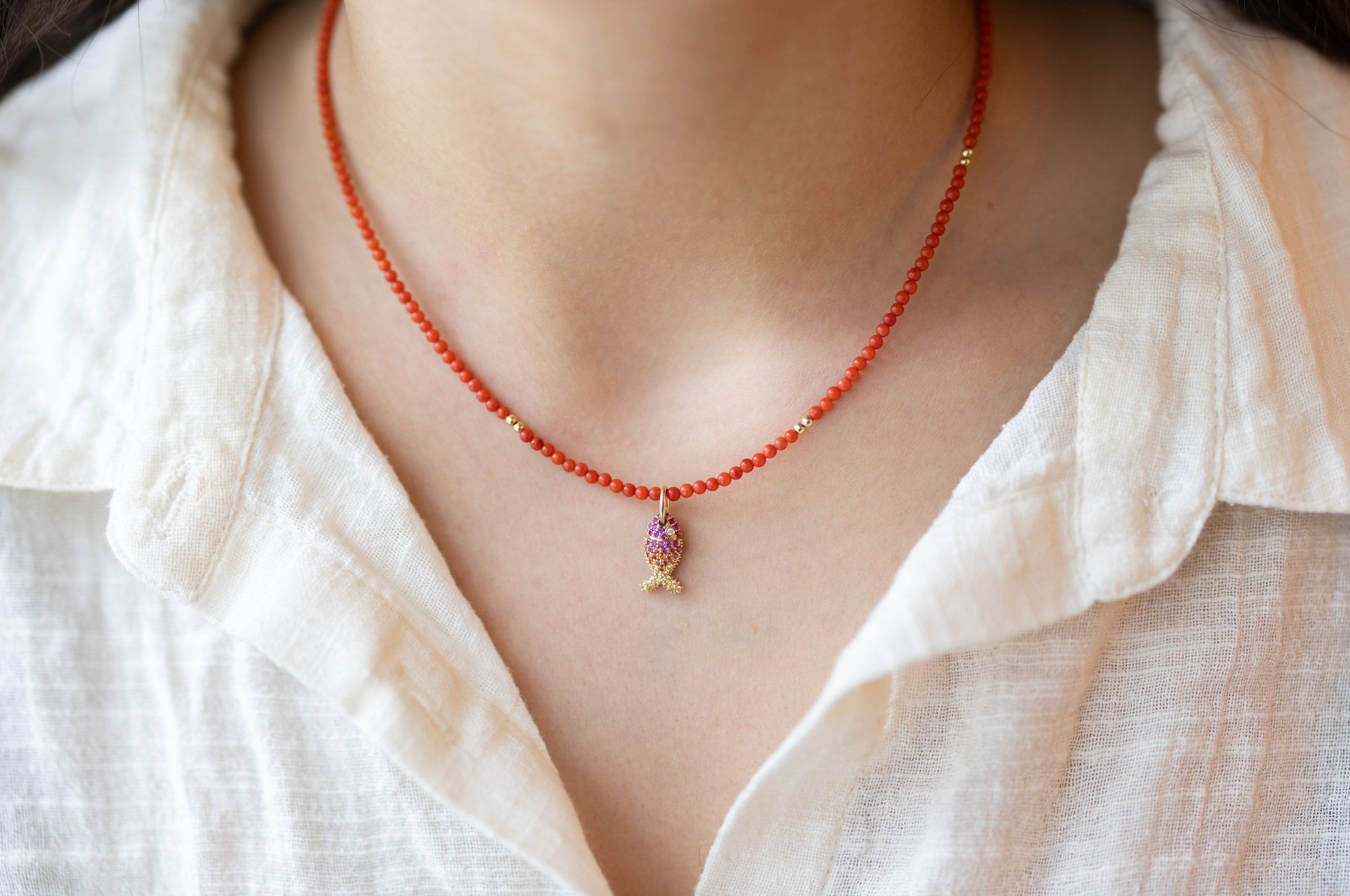 The Sunset Fish Charm