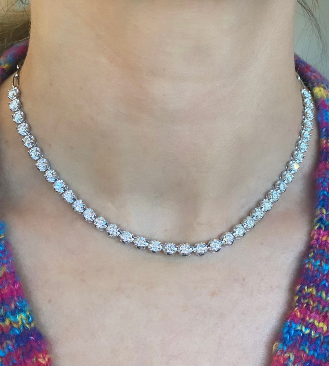 Lizzy Adjustable Tennis Necklace