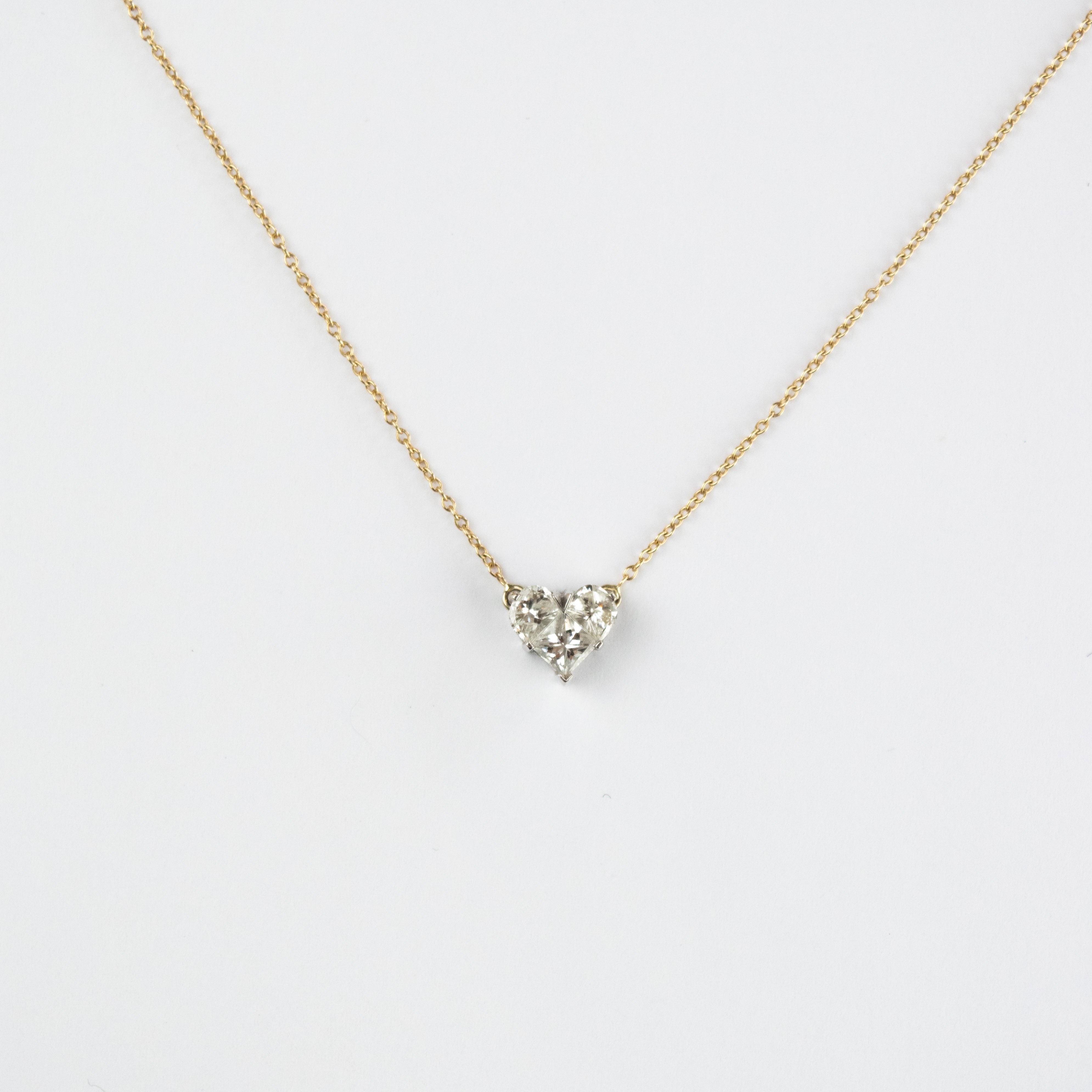 Love You Forever, Like You For Always Heart Necklace