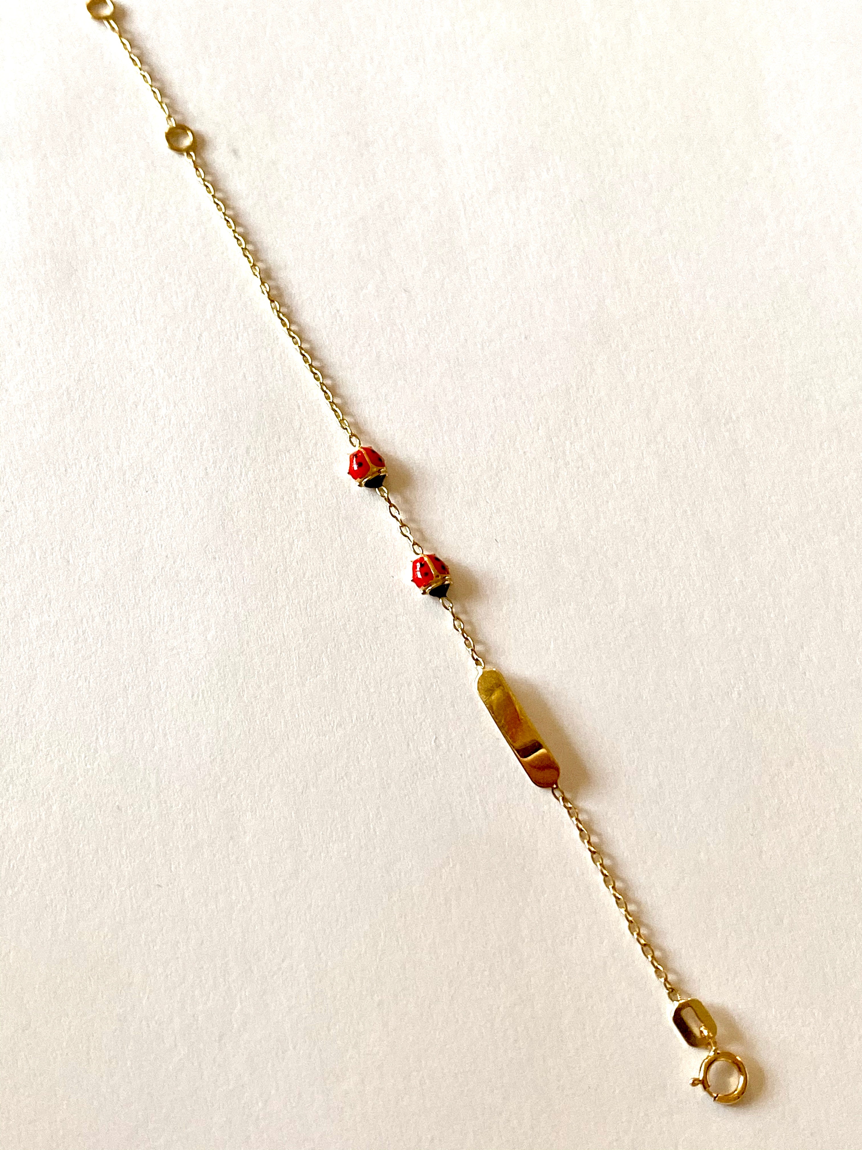 Lady Bug ID Baby Bracelet