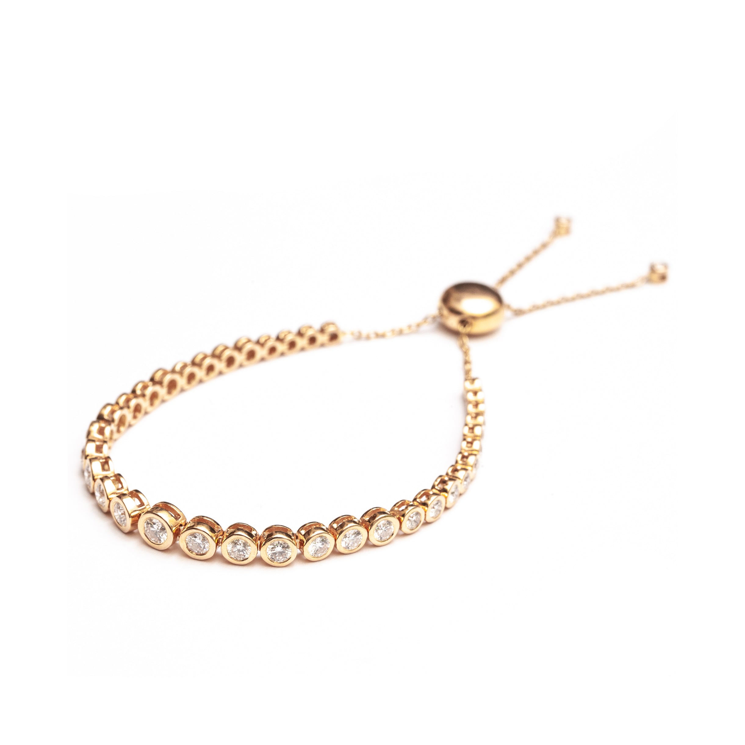 The Rachie Bezel Bolo Bracelet