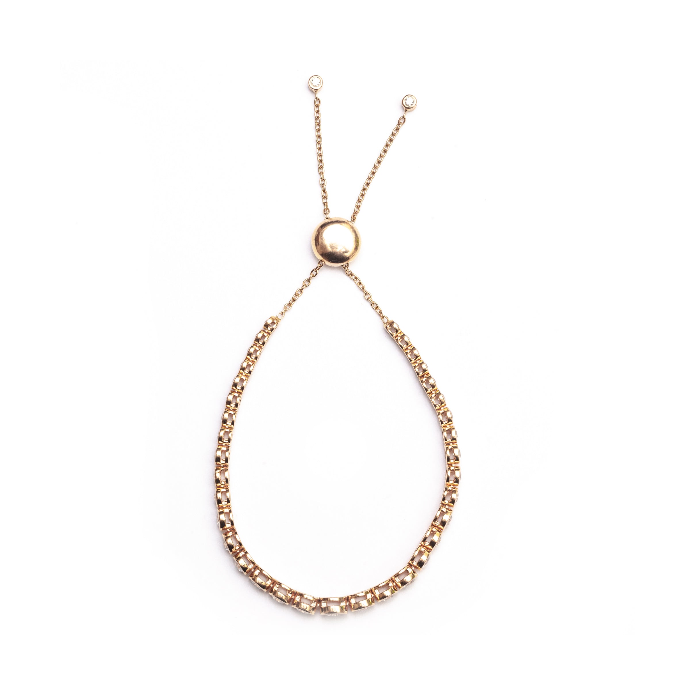 The Rachie Bezel Bolo Bracelet