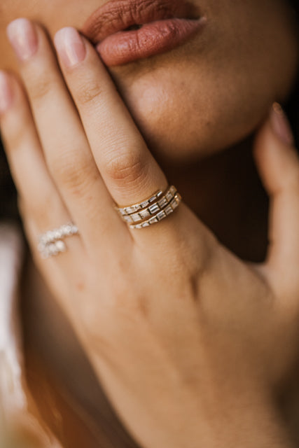 The Baguette Spiral Ring
