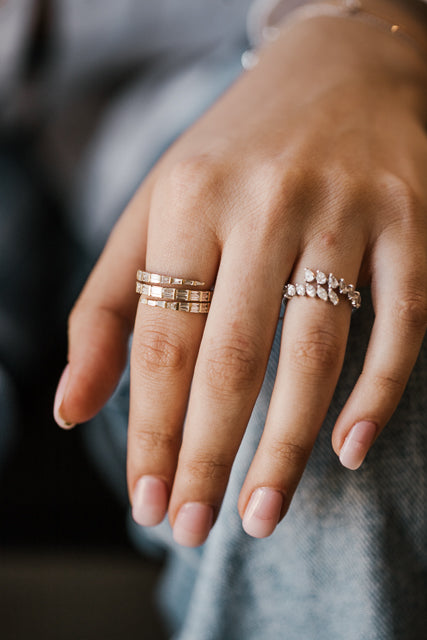 The Baguette Spiral Ring