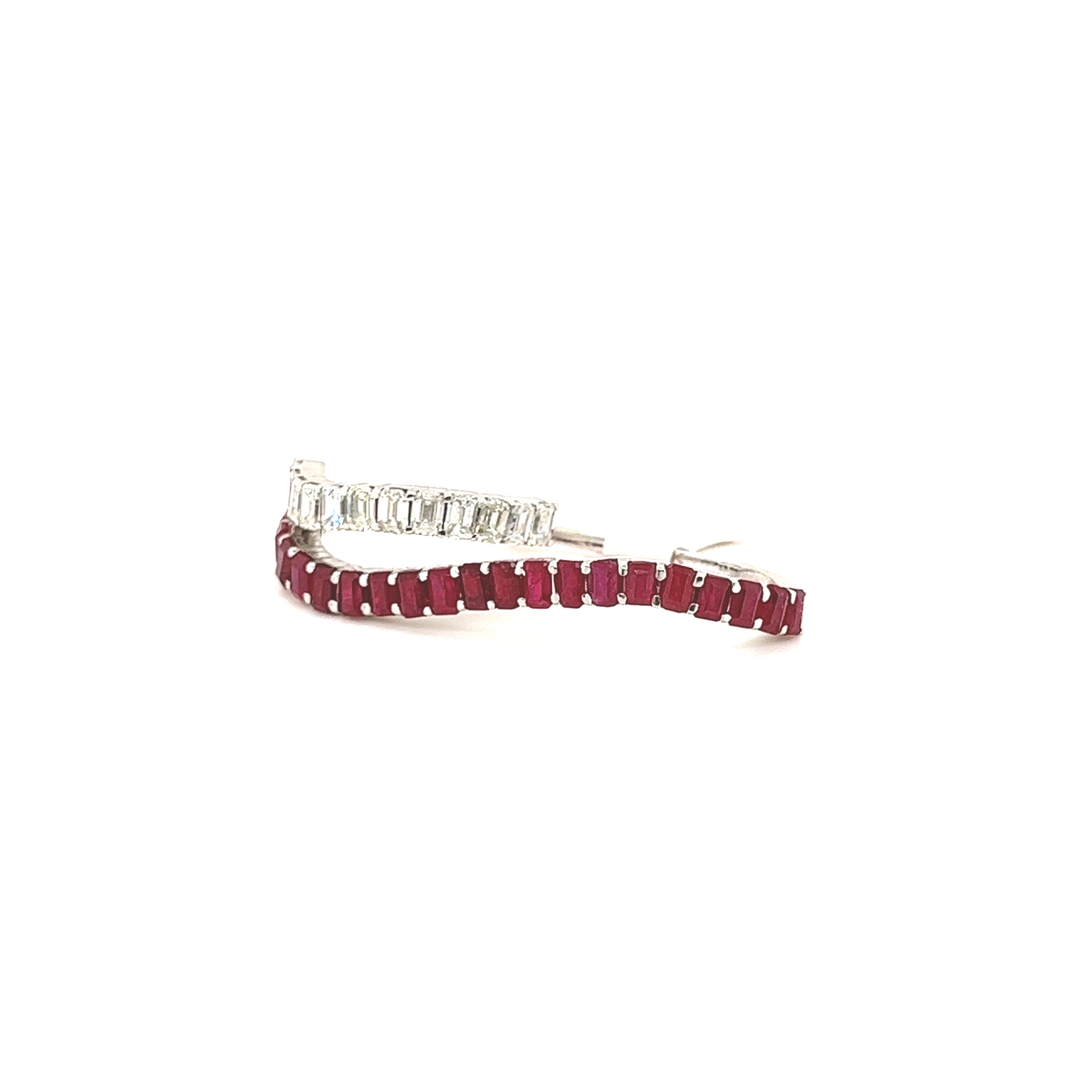 Colored Diamond Row Ring