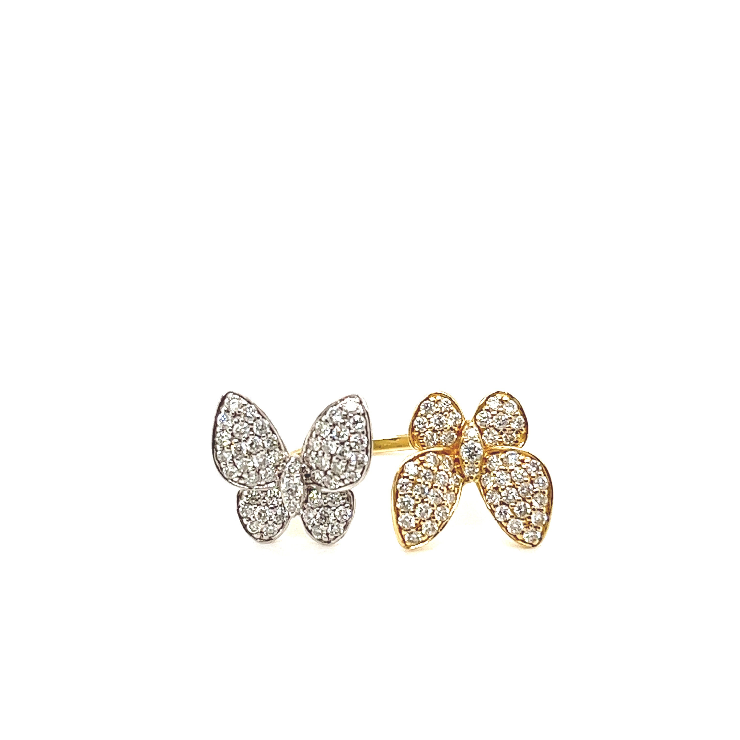 Butterfly Kisses Ring Yellow Sapphire