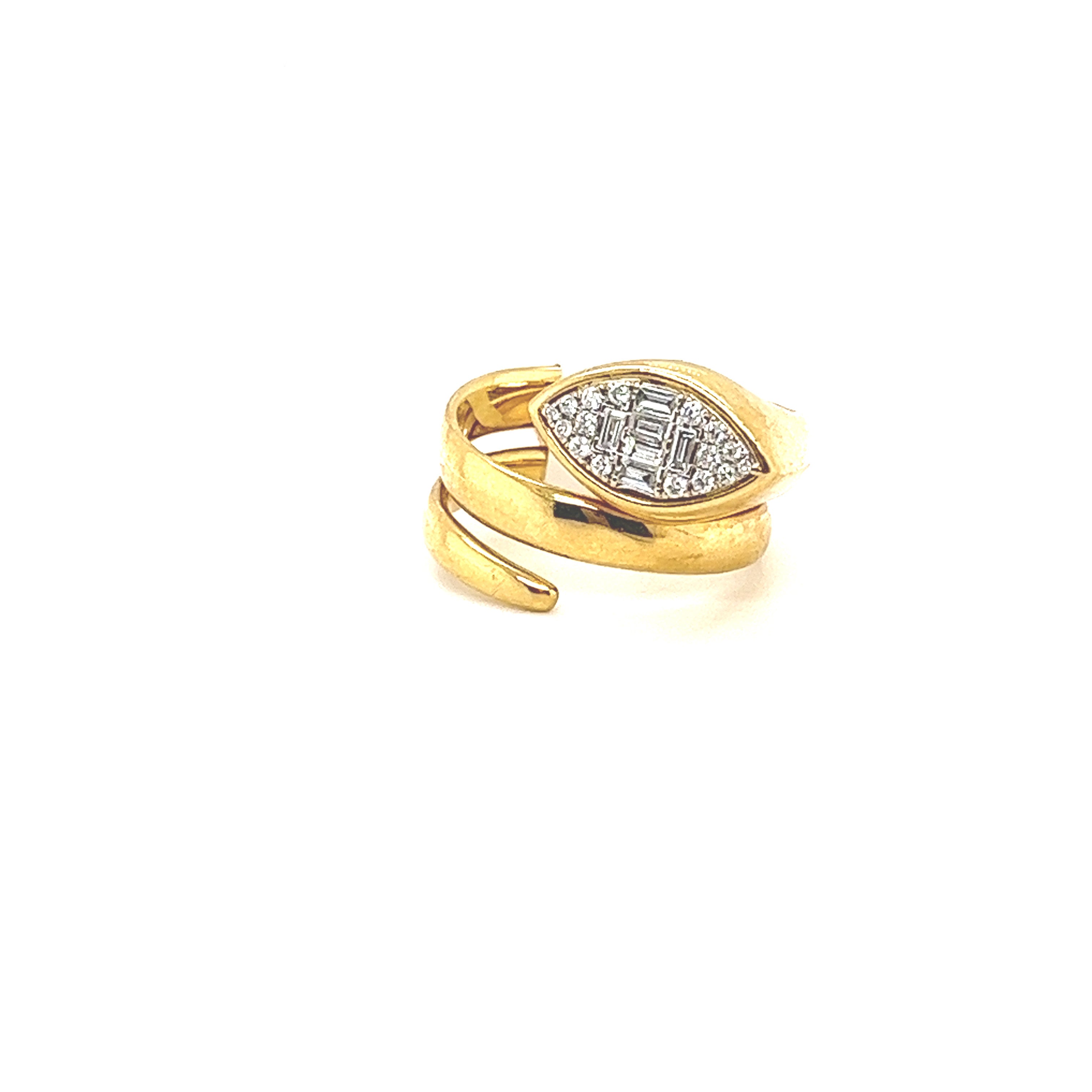 The Moon Spiral Ring