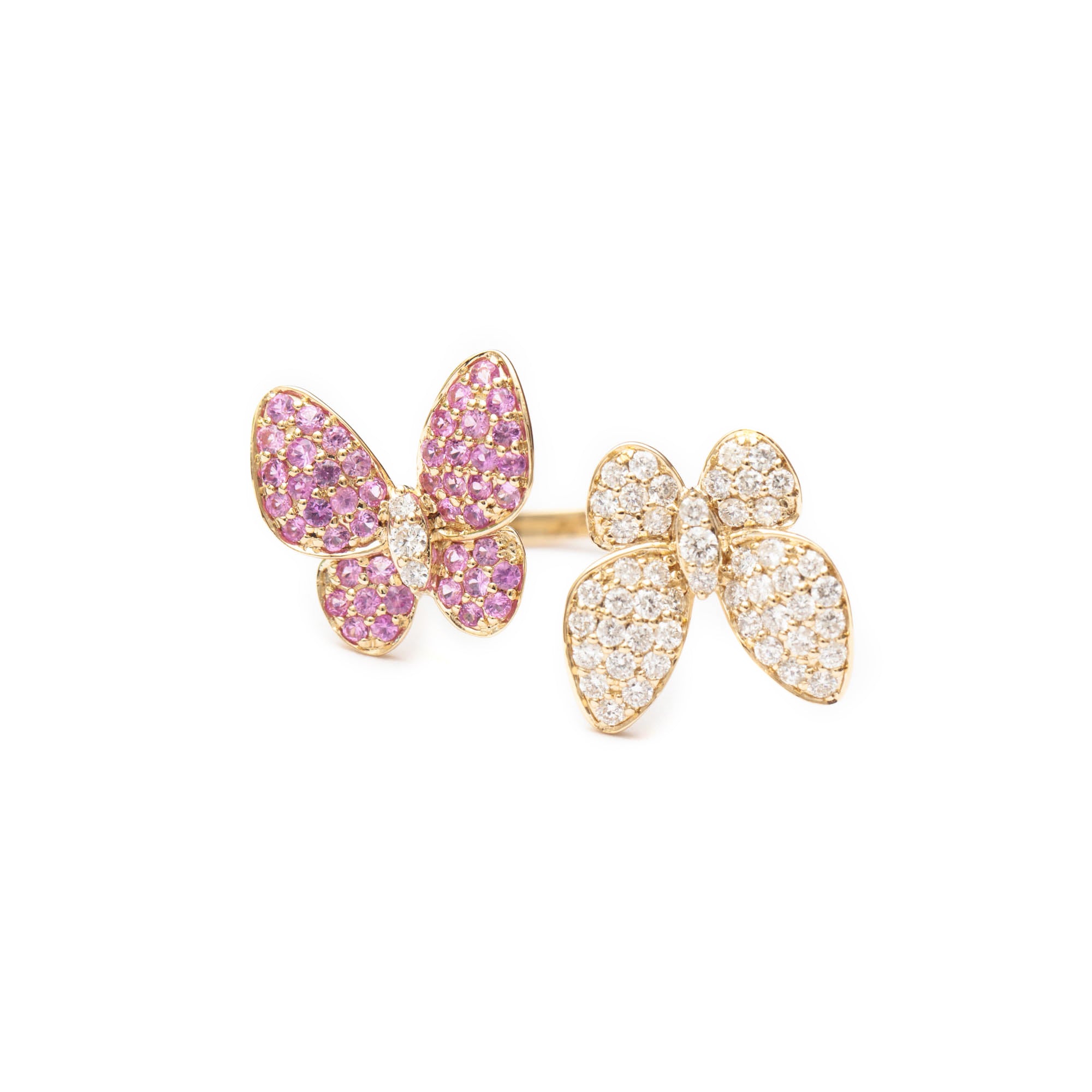 Butterfly Kisses Ring Pink