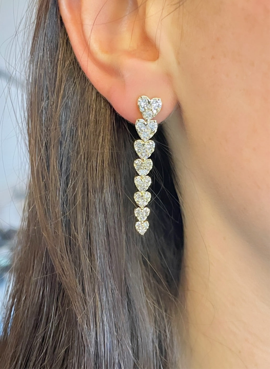 Heart Drop Earrings