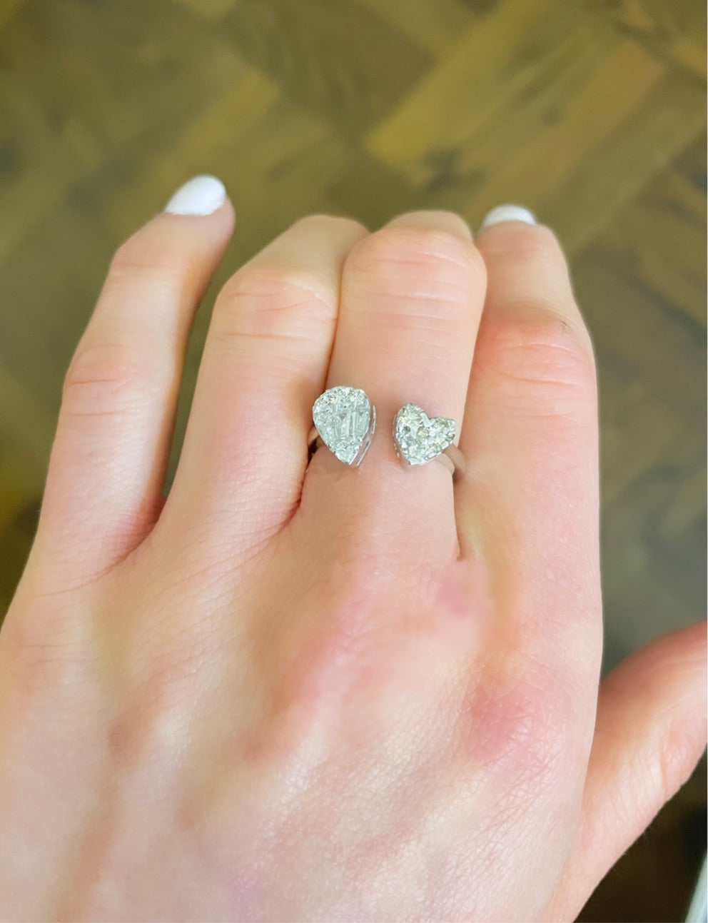Heart Meets Pear Ring