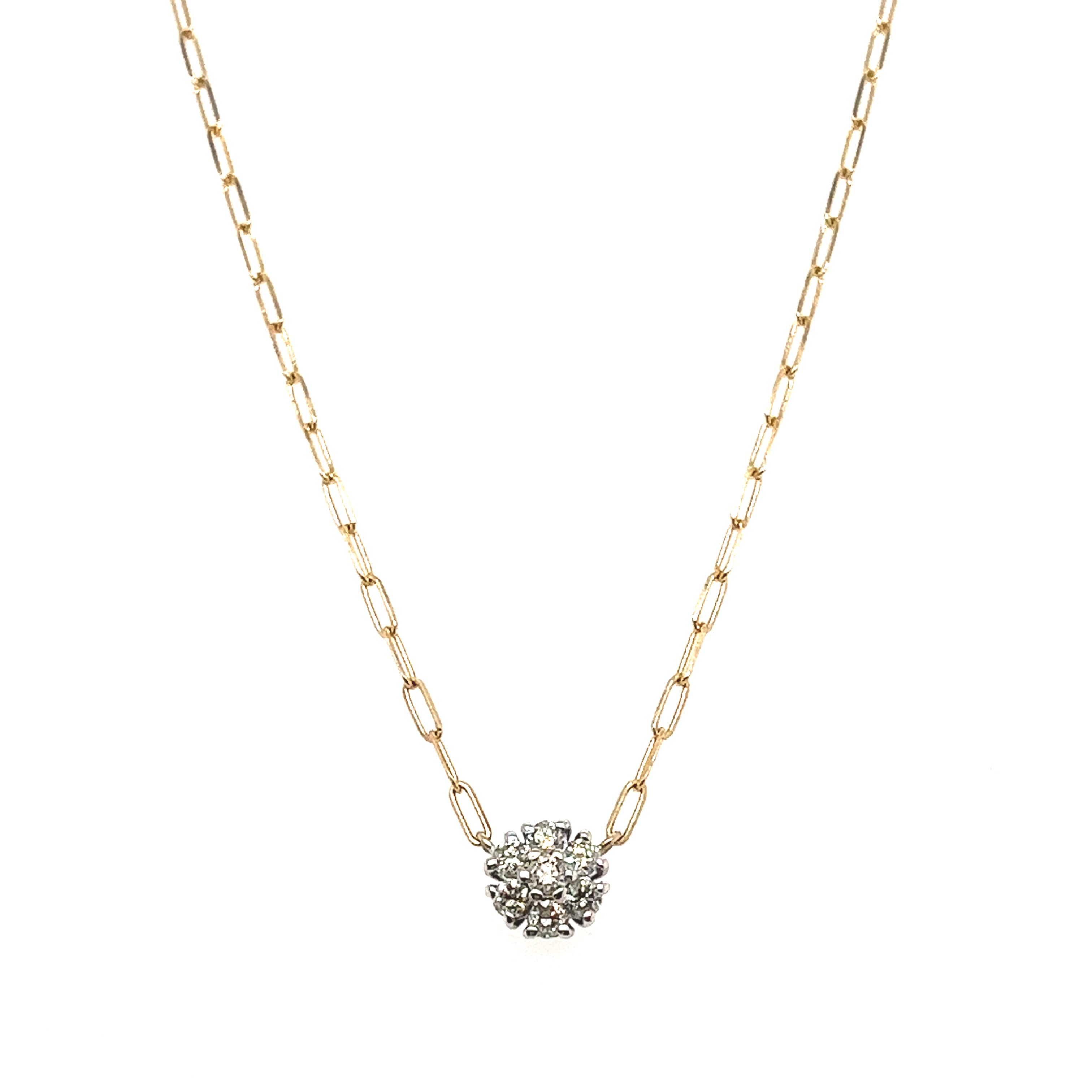 Mini Blooms Paperclip Necklace