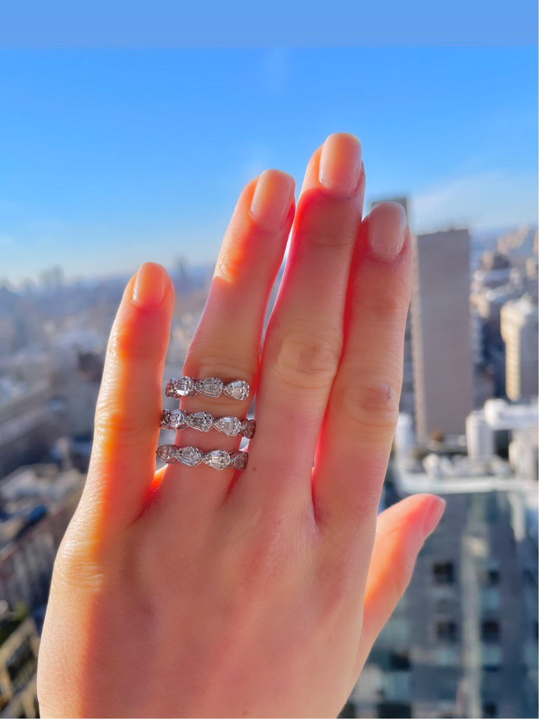 Pear Spiral Ring