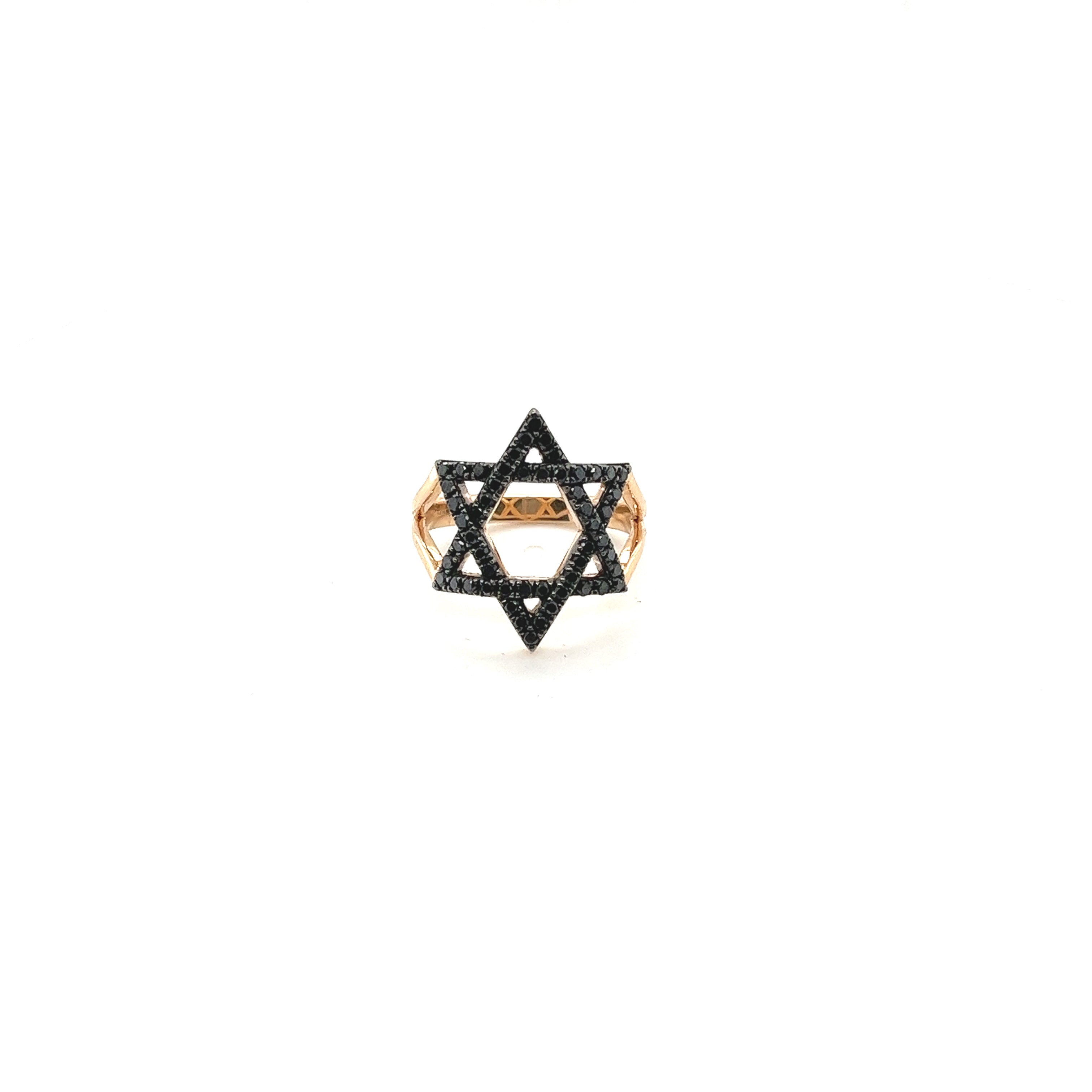 The Mazel Ring Black Diamond