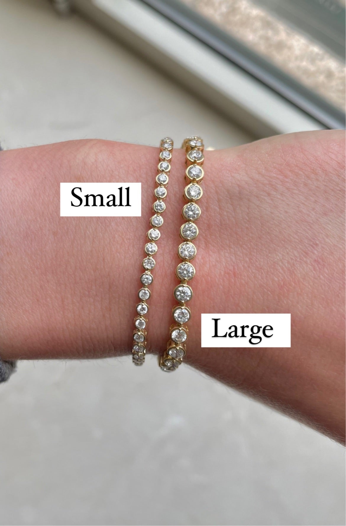 Floating Diamond Bezel Bracelet