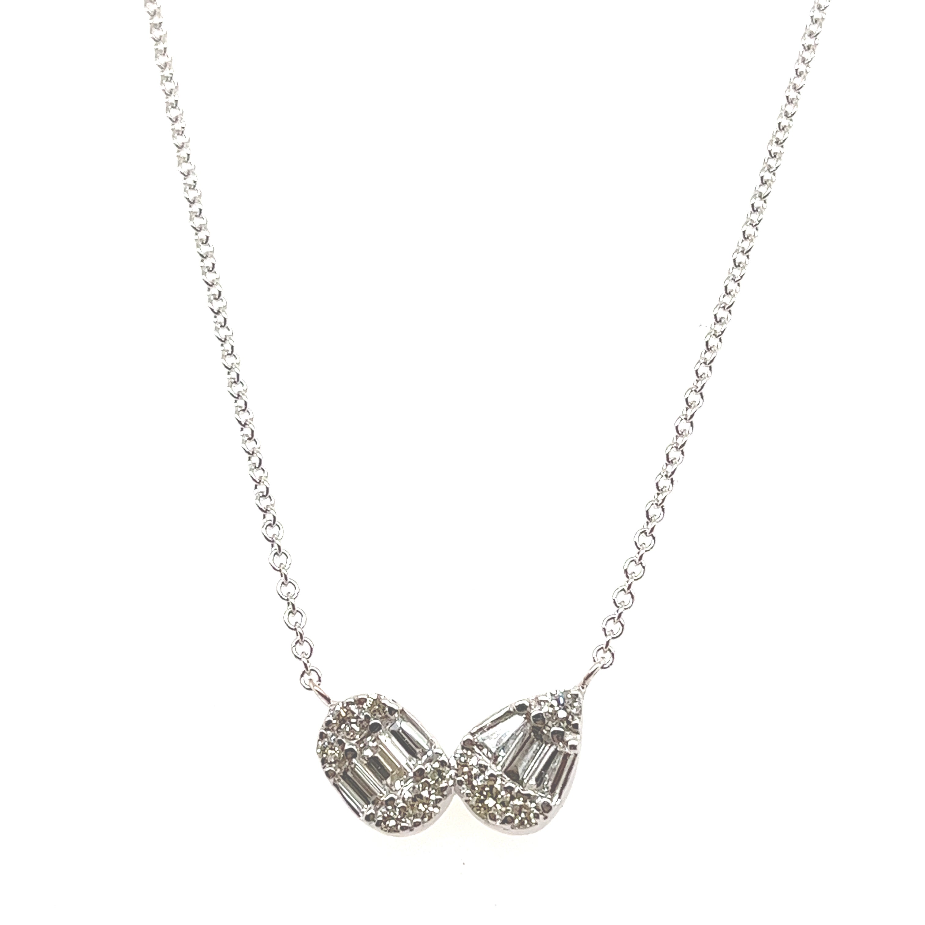 Oval Meets Pear Necklace
