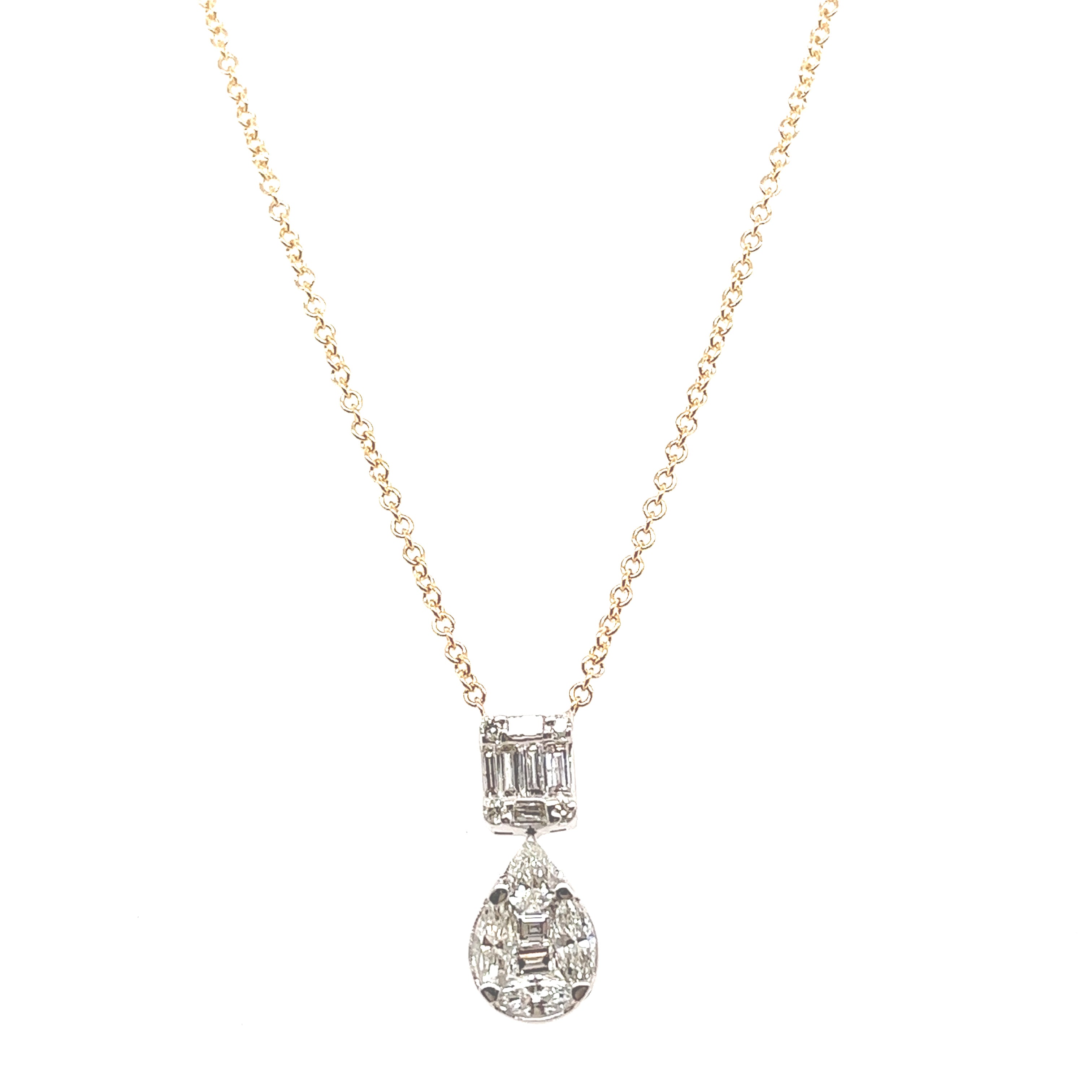 Pear Meets Emerald Necklace
