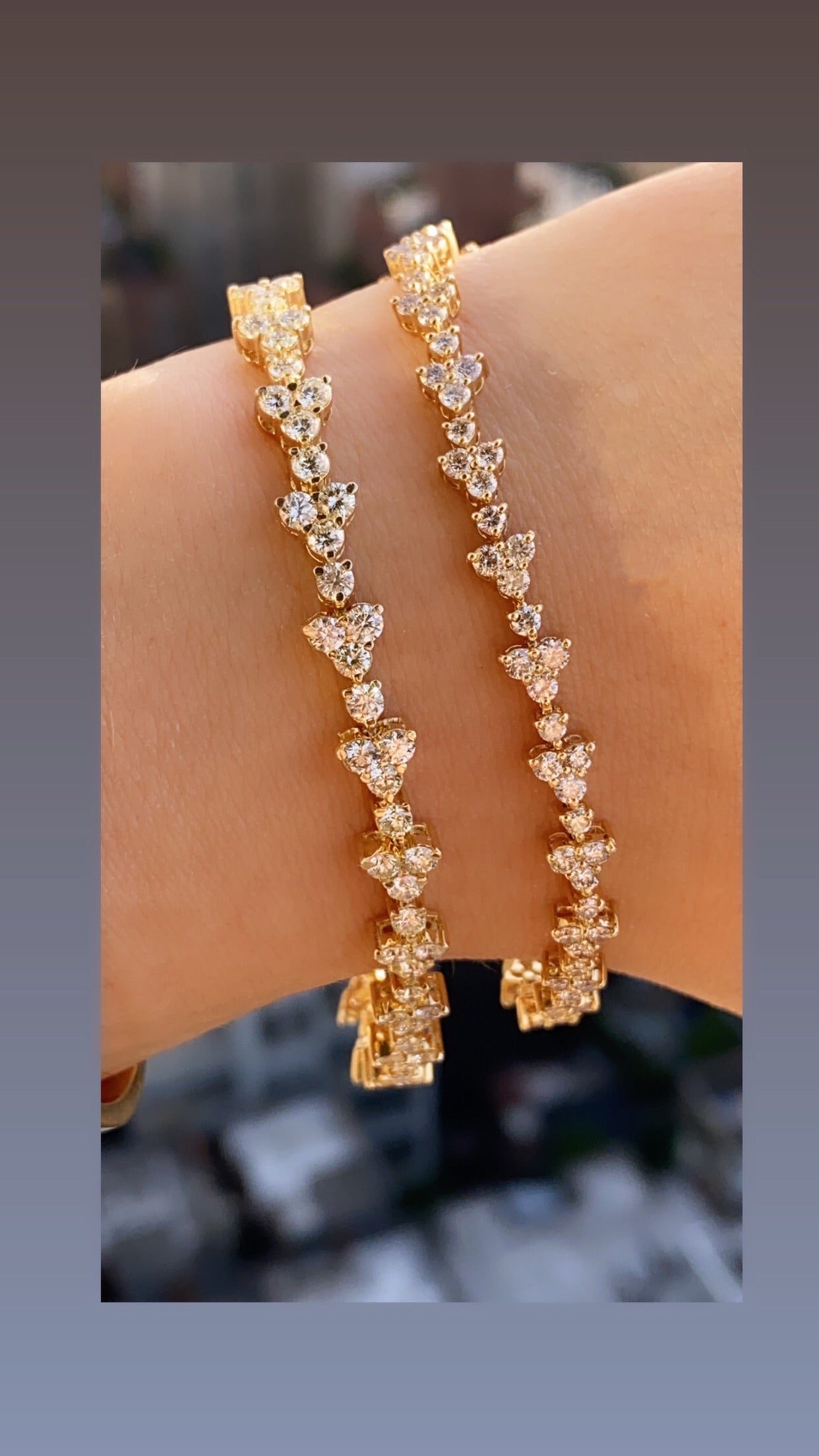 Trilogy Tennis Bracelet