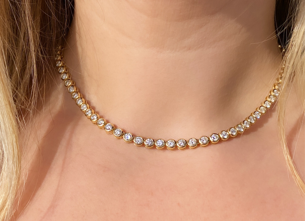 The Gabriela Bezel Necklace