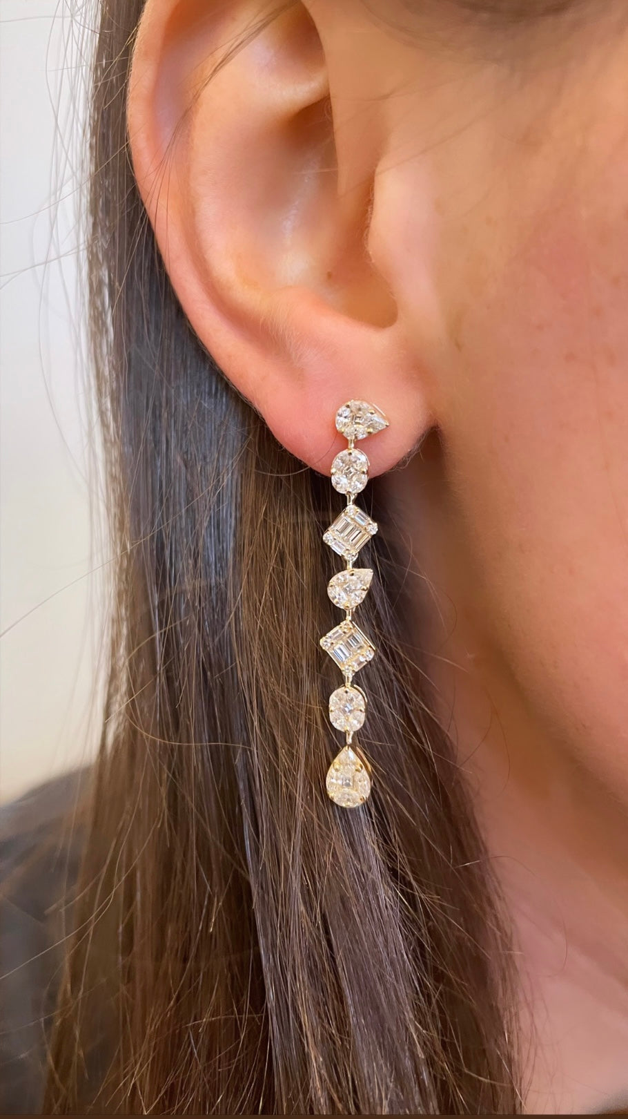 Multiple Shape Drop Earrings