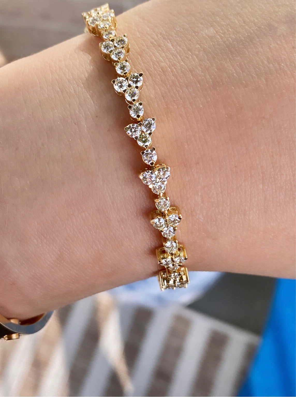 Trilogy Tennis Bracelet