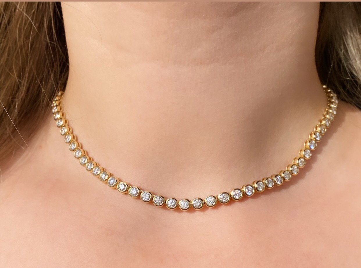 The Gabriela Bezel Necklace