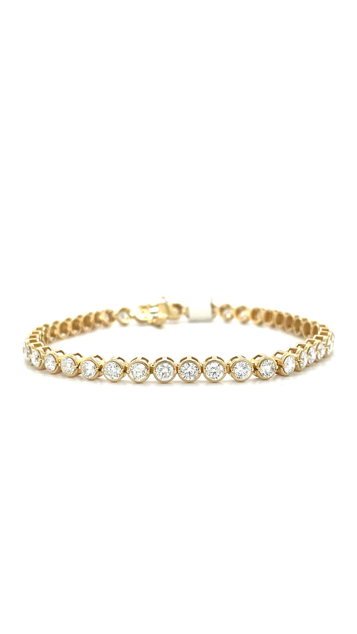 Floating Diamond Bezel Bracelet
