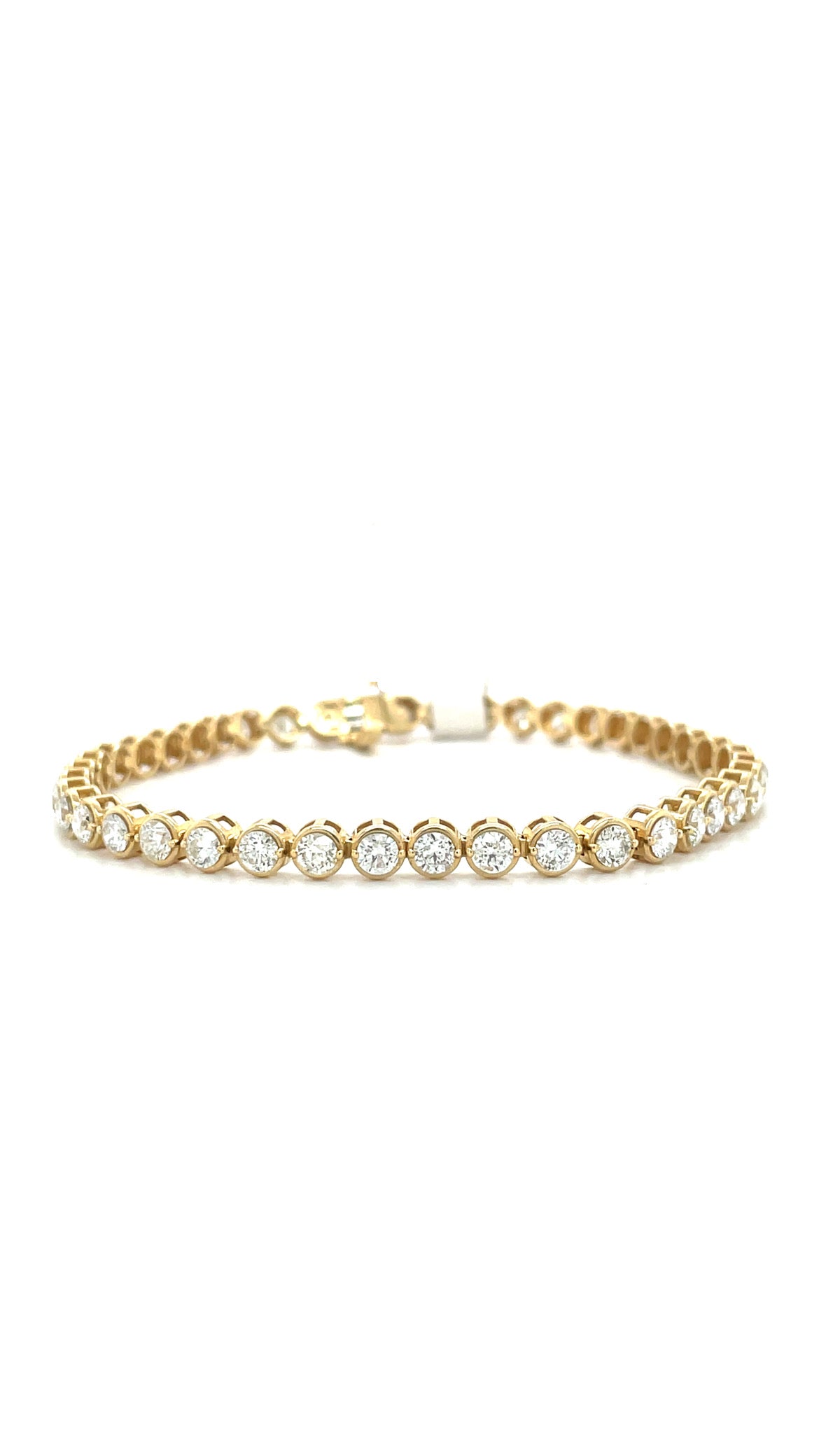 Floating Diamond Bezel  Bracelet