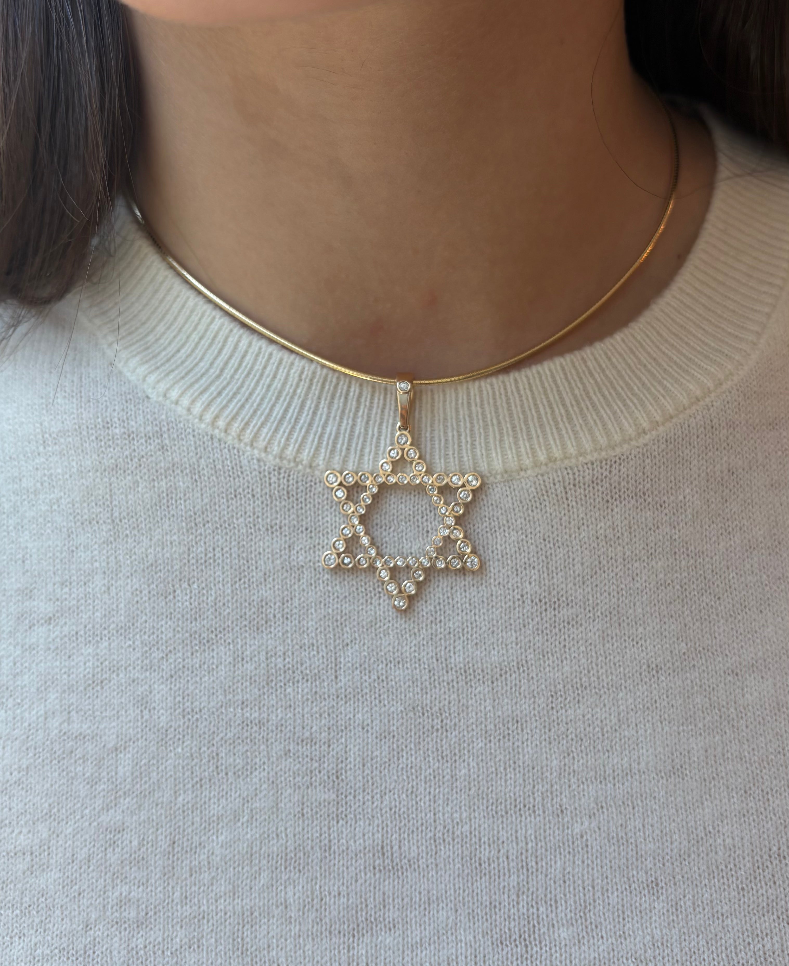 The Shoshanna Mazel Necklace on Gold Chain Options