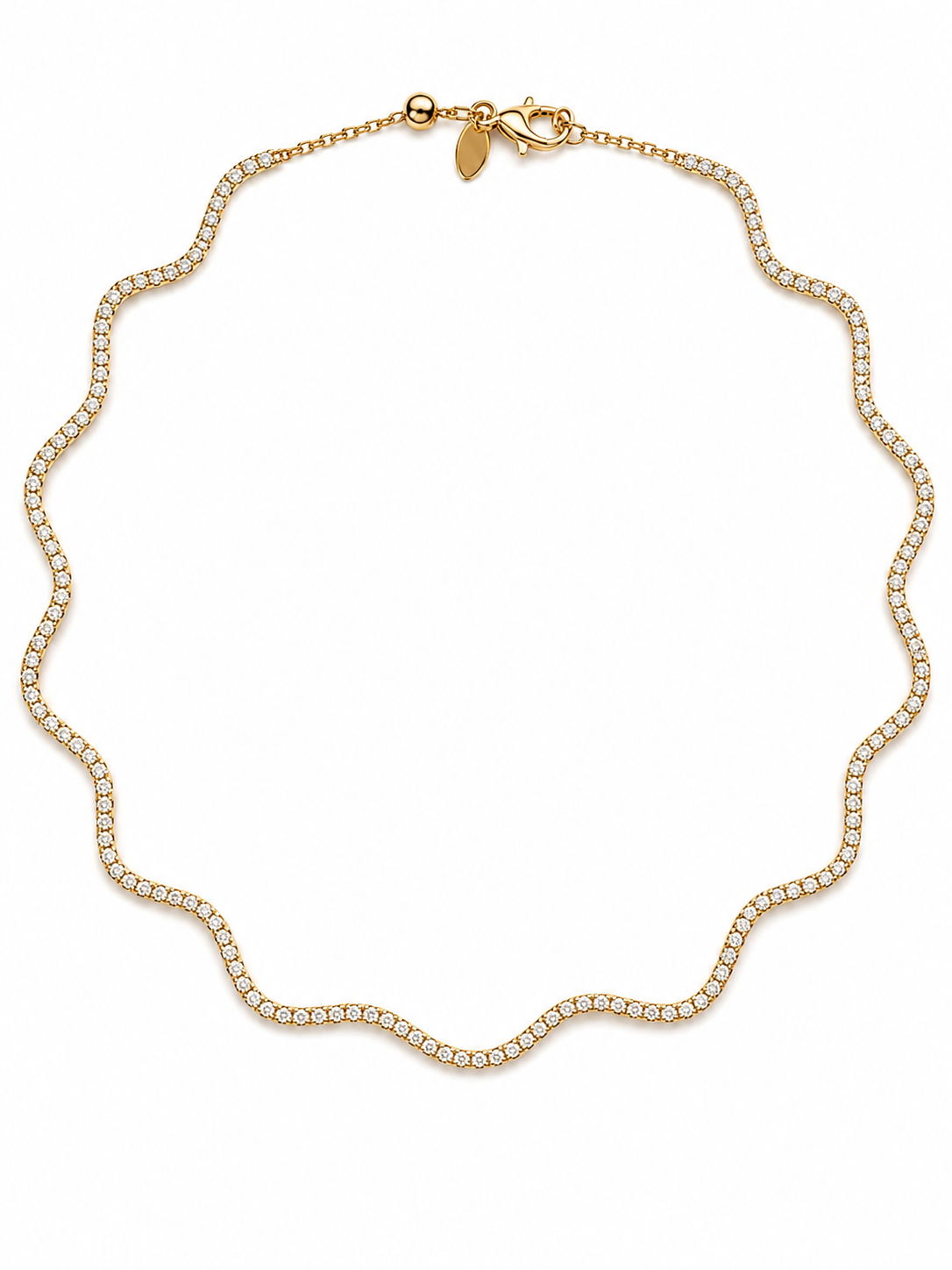 The Mini Wave Tennis Necklace