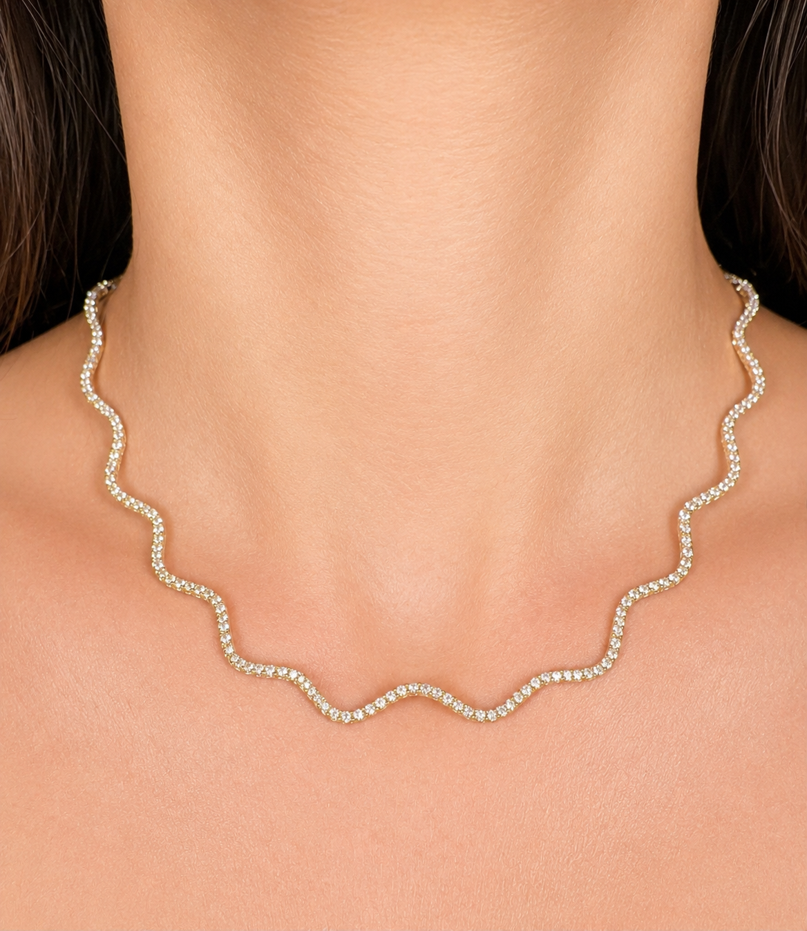 The Mini Wave Tennis Necklace