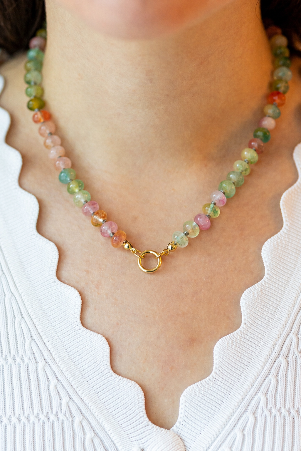 The Chunky Colorful Gemstone Chain