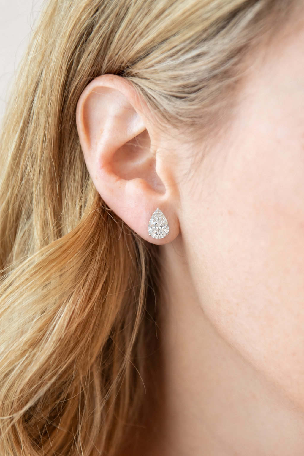 The Ray Pear Studs
