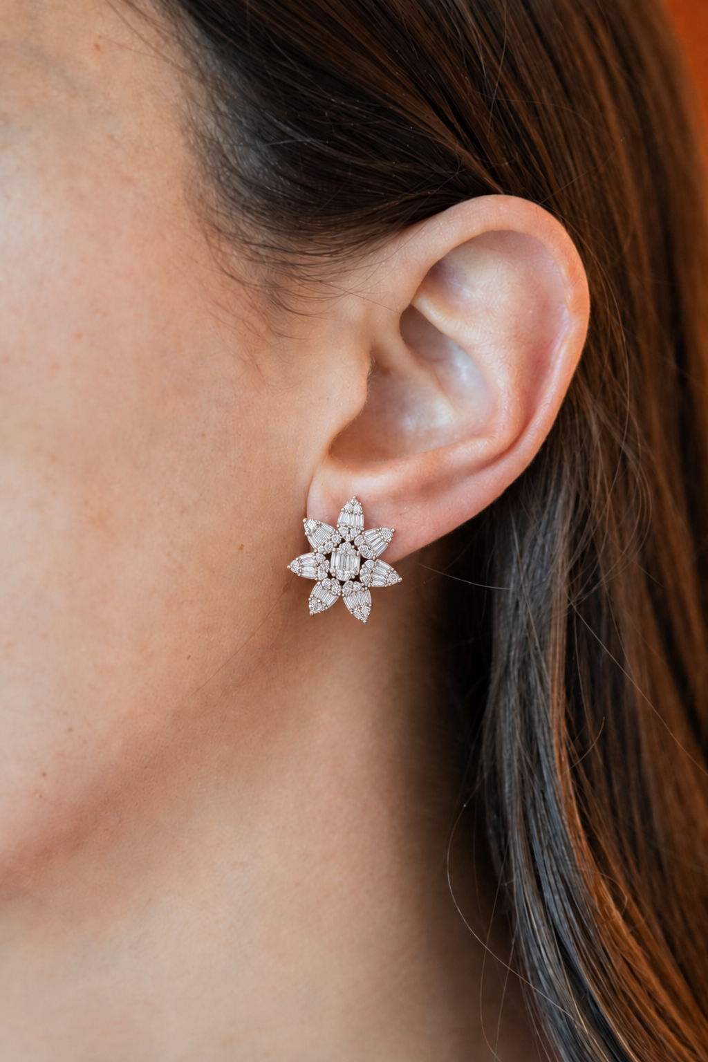 The Snowflake Cluster Earrings
