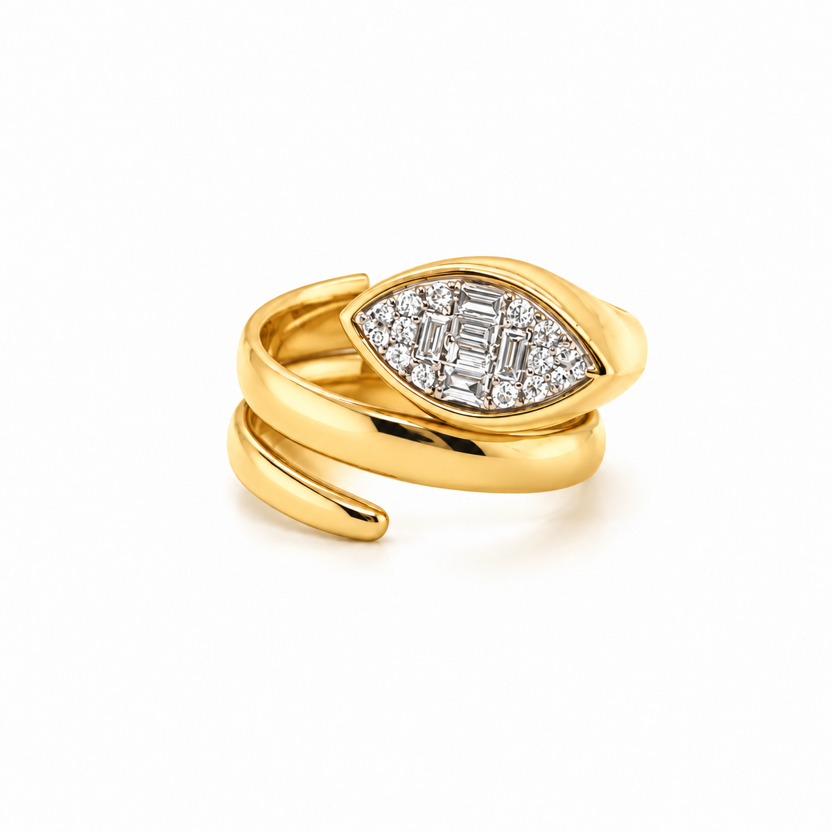 The Moon Spiral Ring