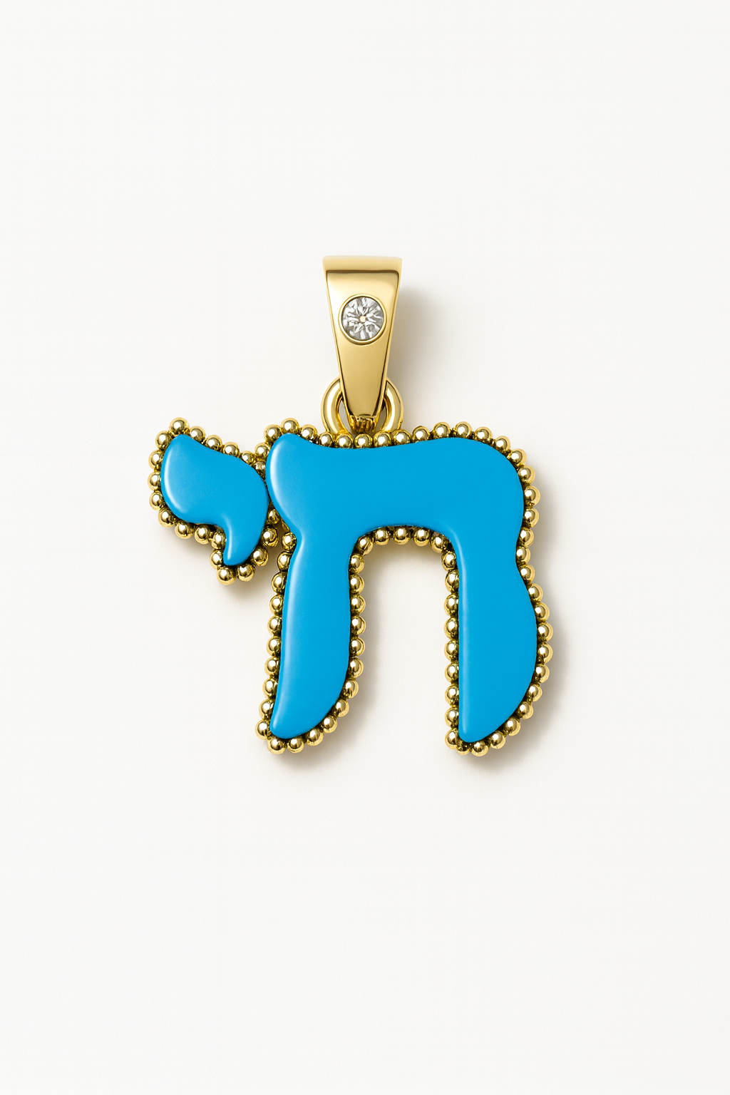 The Full Moon L'Chaim Charm in Turquoise